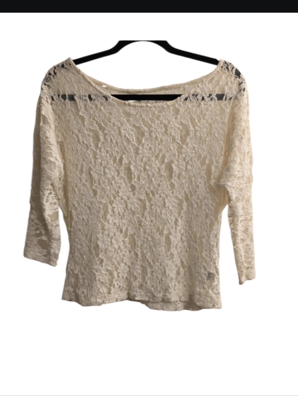 Forever 21 Lace Women’s Top size PS,  Cream Colored